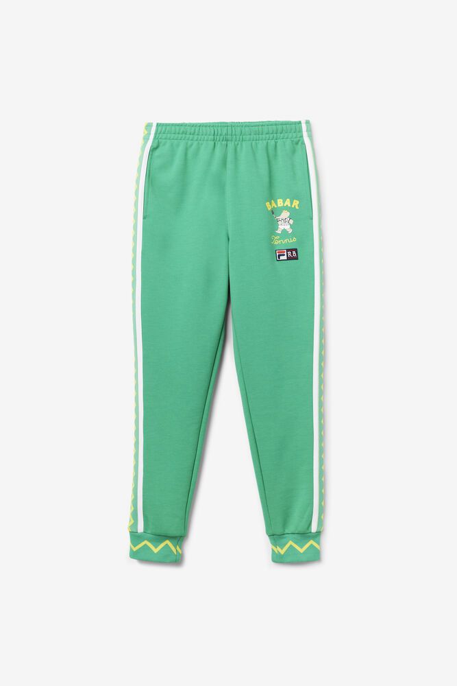 Fila X Rb Babar Evertt Jogger Green Pants Mens - NZ 36025-ZOHP